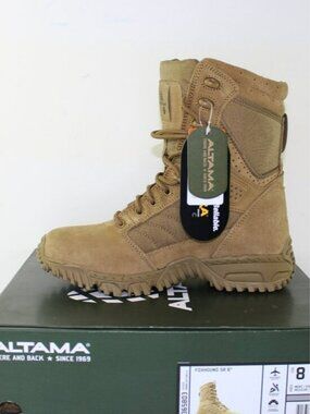 New Altama Foxhound Sr 8" Tall Military Hunting Boots (EU 41 / 8 US)